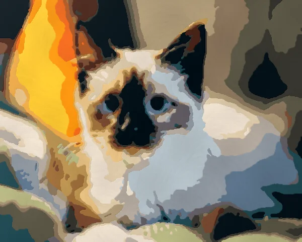 Aperçu peint : Un chaton